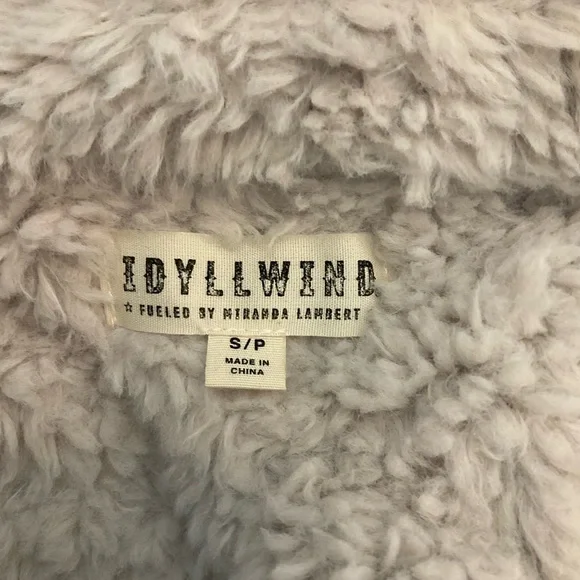 IDYLLWIND Miranda Lambert NETTIE SHERPA BLANKET COAT fringe penny lane coat S - Picture 5 of 16